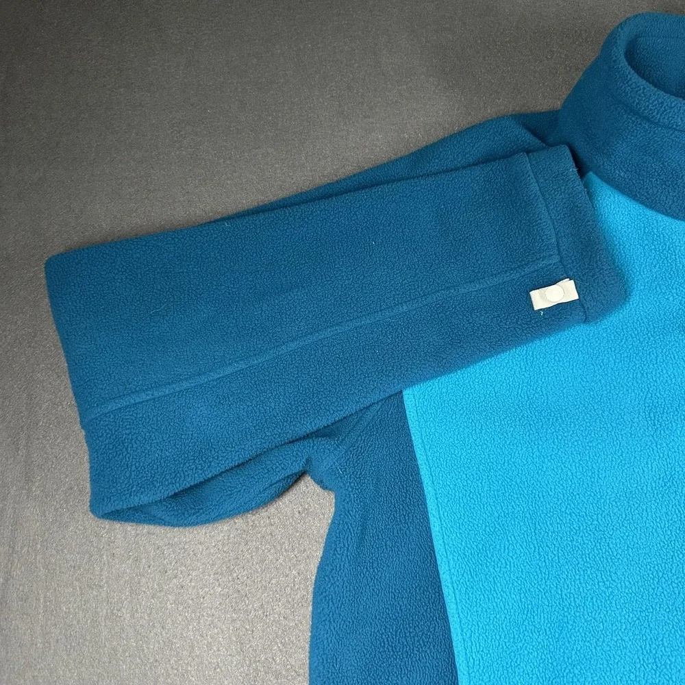 The North Face Fleece Jacket Womens XL Blue Teal Full Zip Outdoor Warm‎ Cozy